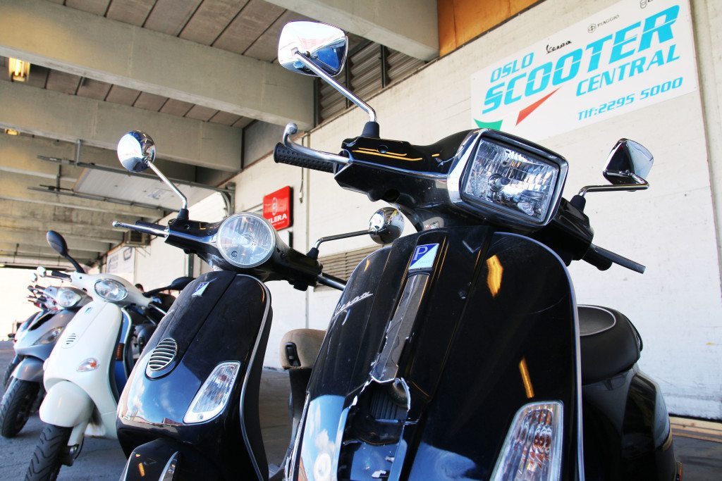 Oslo Scooter Central Italia kjærlighet vespa