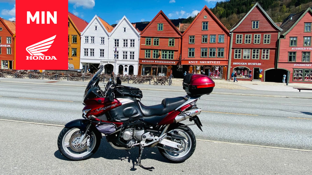 Honda MC på Bryggen i Bergen