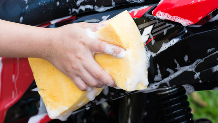 Vask av motorsykkel